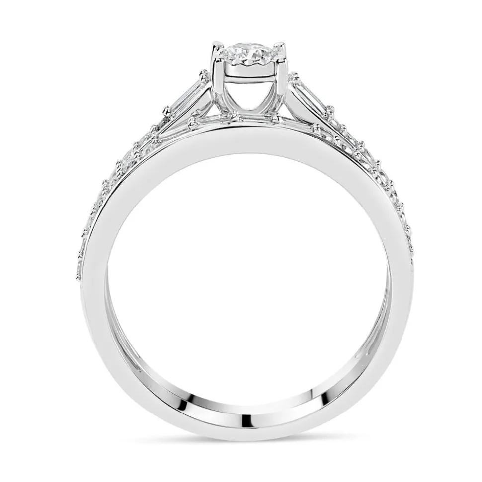 18ct White Gold 0.50ct Diamond Bridal Ring Set