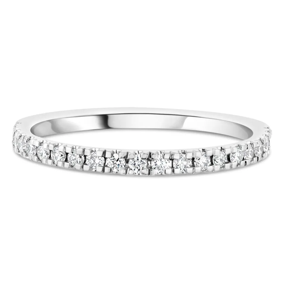 18ct White Gold 0.25ct Diamond Claw-Set Eternity Ring