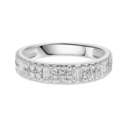 18ct White Gold 0.50ct Diamond Baguette Ring