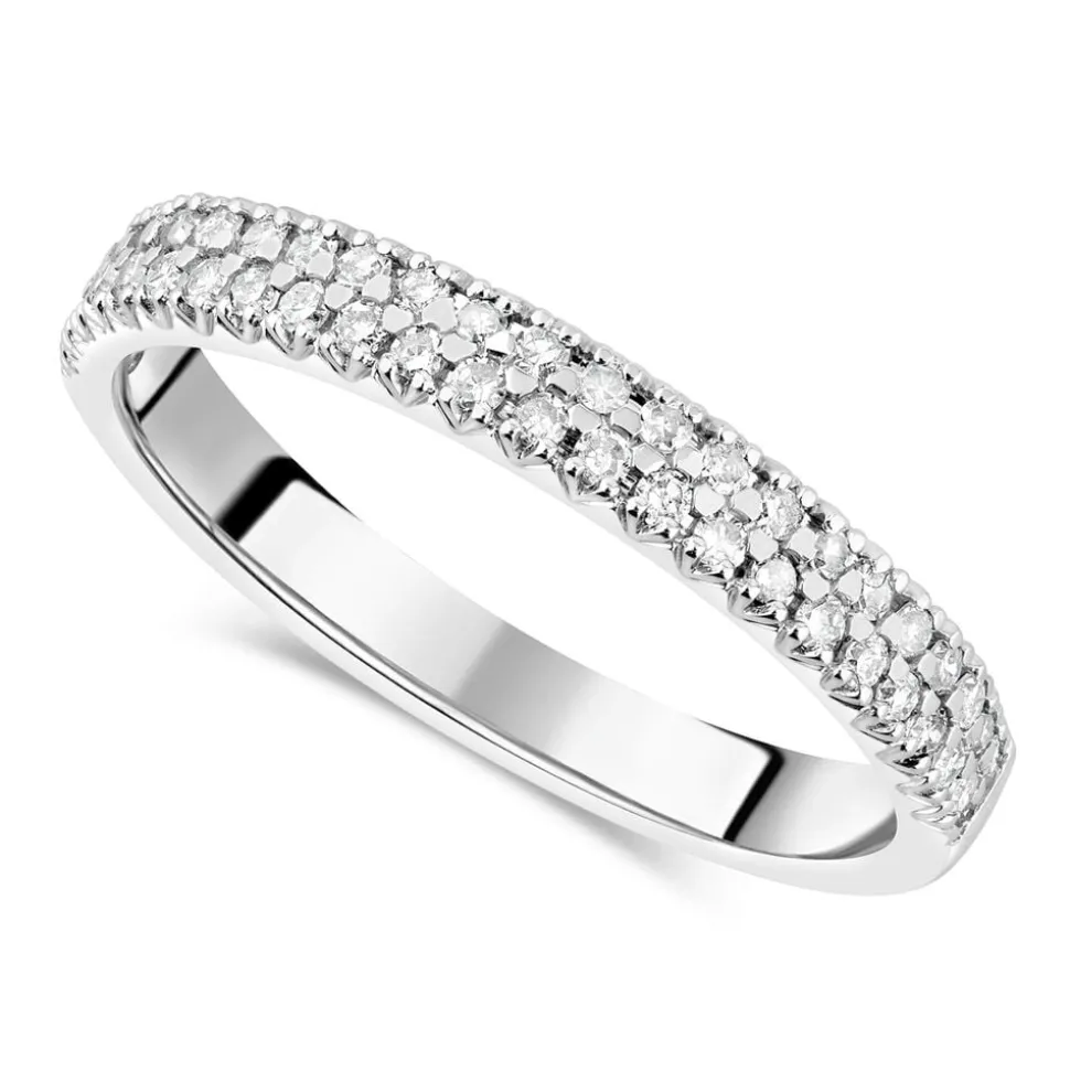9ct White Gold 0.25ct Ladies Diamond Eternity Ring
