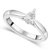 18ct White Gold 0.40ct Pear Diamond Orchid Setting Ring