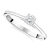 18ct White Gold 0.33ct Round Diamond Tulip Setting Ring