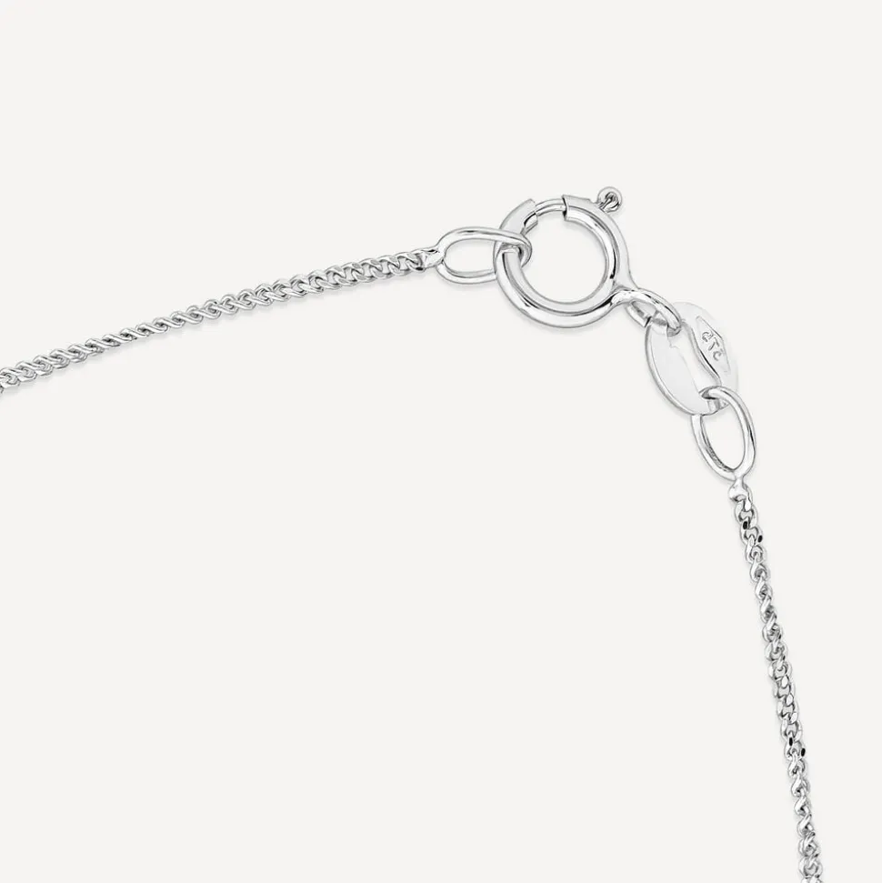 9ct White Gold 0.04ct Top Diamond & Freshwater Pearl Pendant