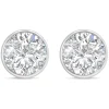 9ct White Gold Cubic Zirconia Stud Earrings