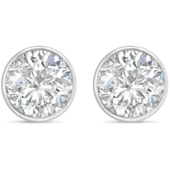 9ct White Gold Cubic Zirconia Stud Earrings