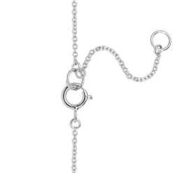 9ct White Gold Cubic Zirconia Infinity Necklace
