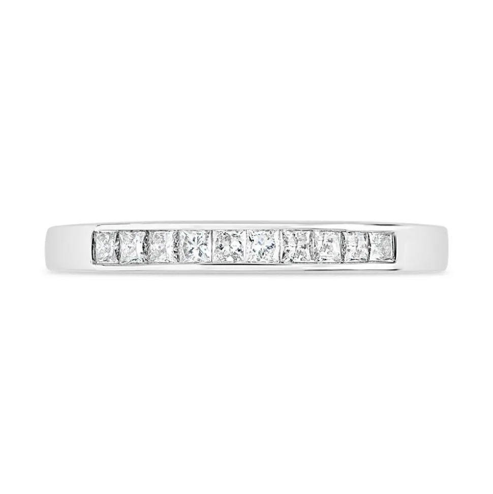 18ct White Gold Diamond 2mm Wedding Ring