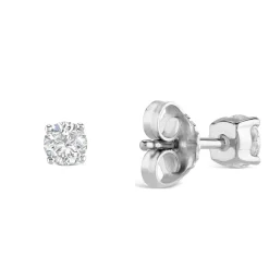 18ct White Gold Diamond Stud Earrings