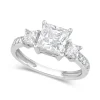 9ct White Gold Dress Ring