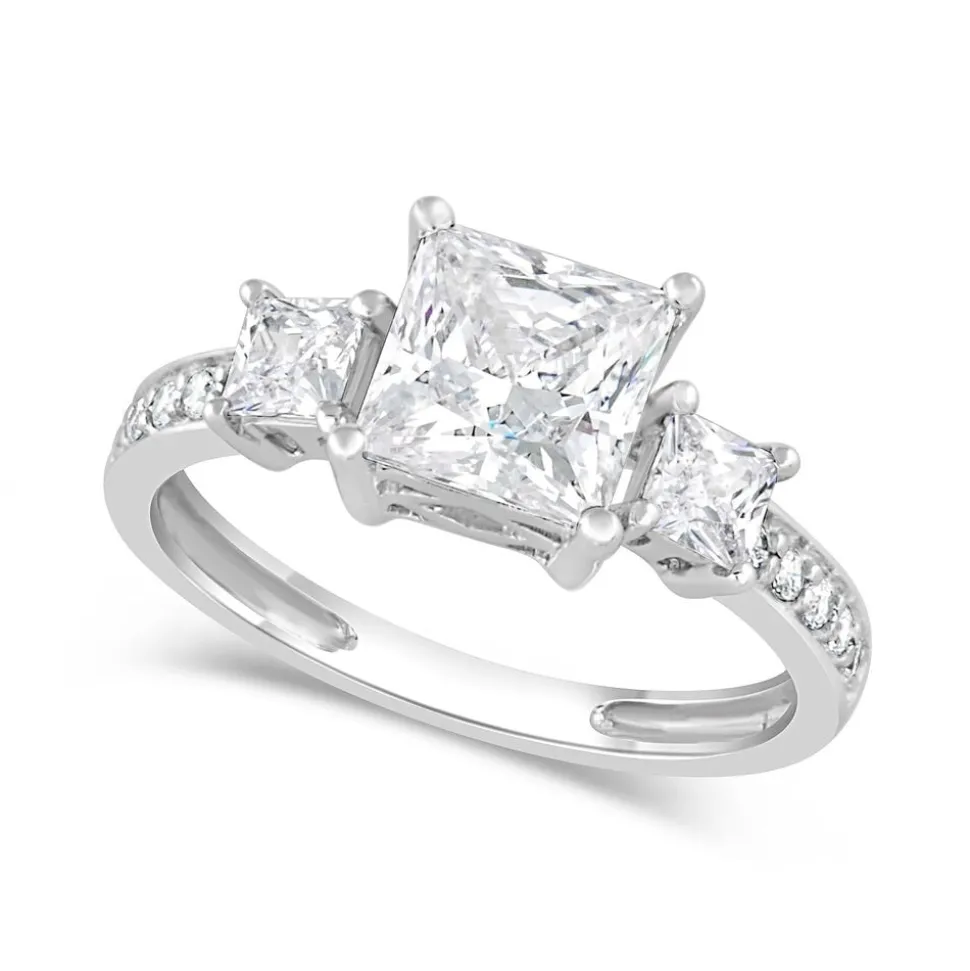 9ct White Gold Dress Ring