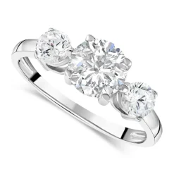 9ct White Gold Dress Ring