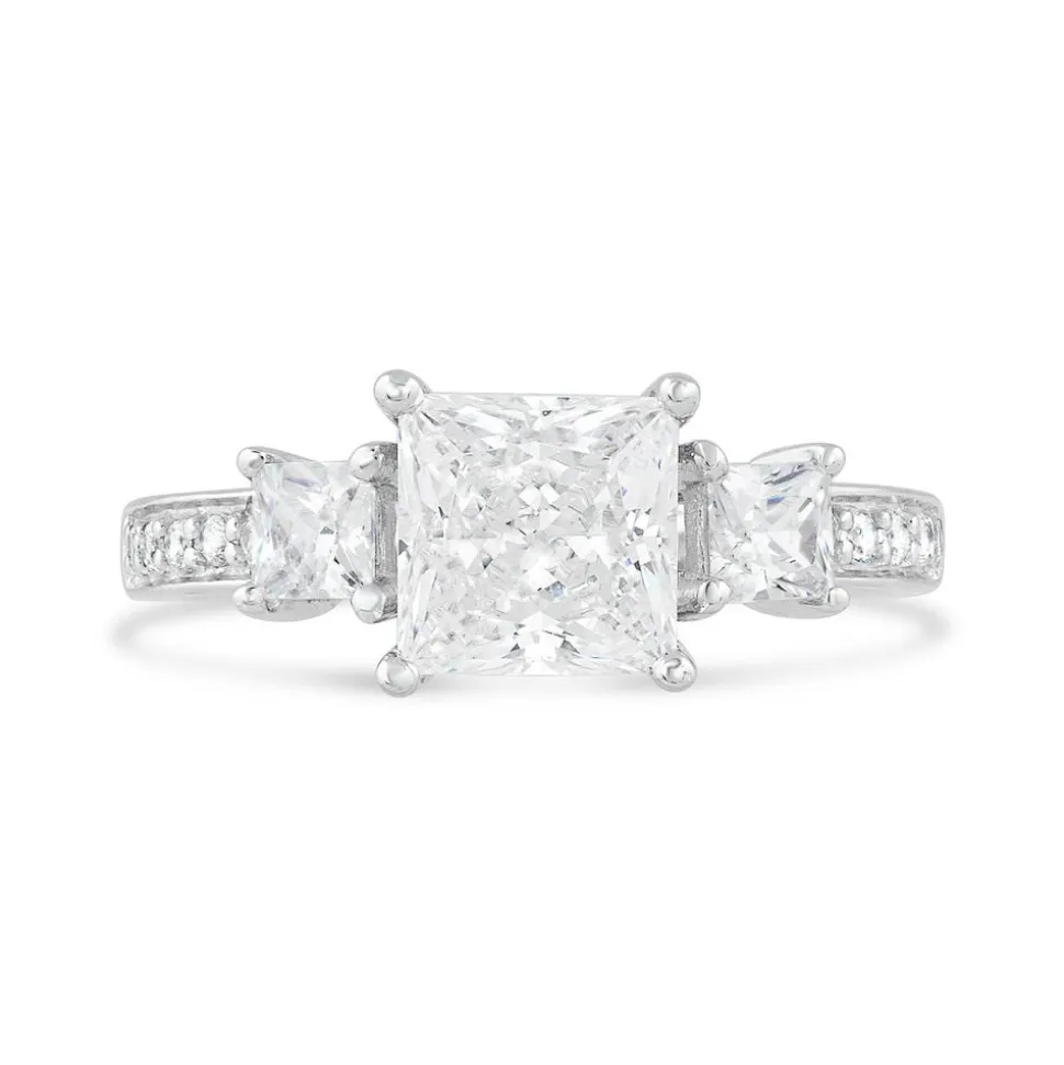 9ct White Gold Dress Ring