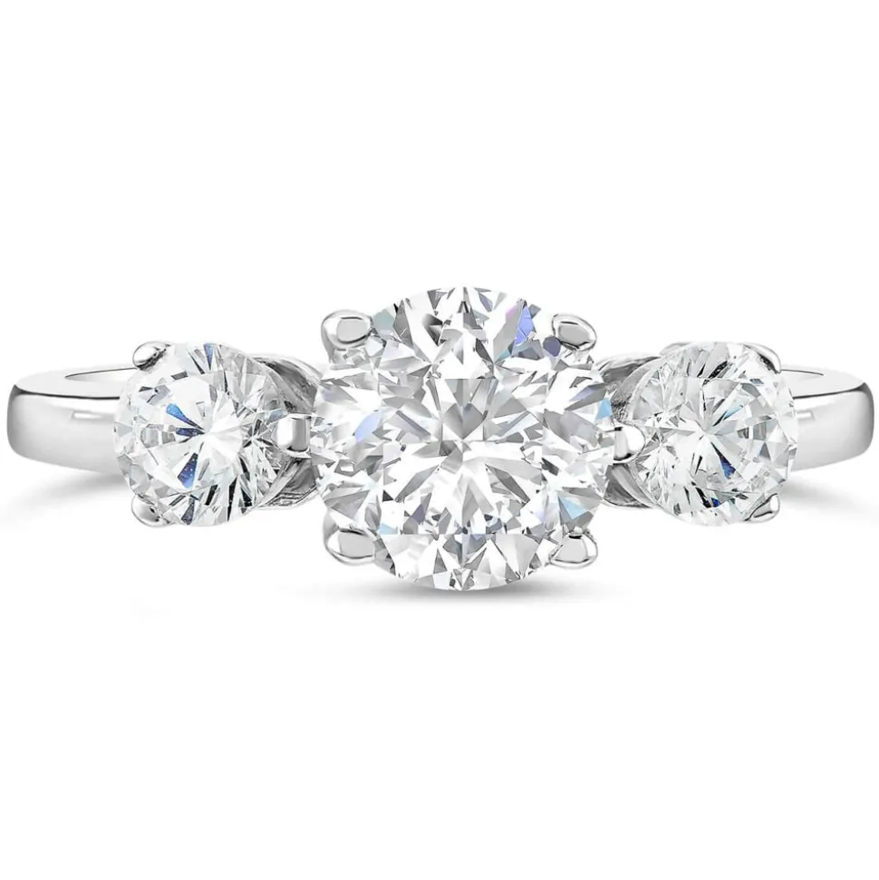 9ct White Gold Dress Ring