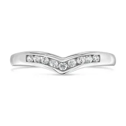 9ct White Gold Dress Ring