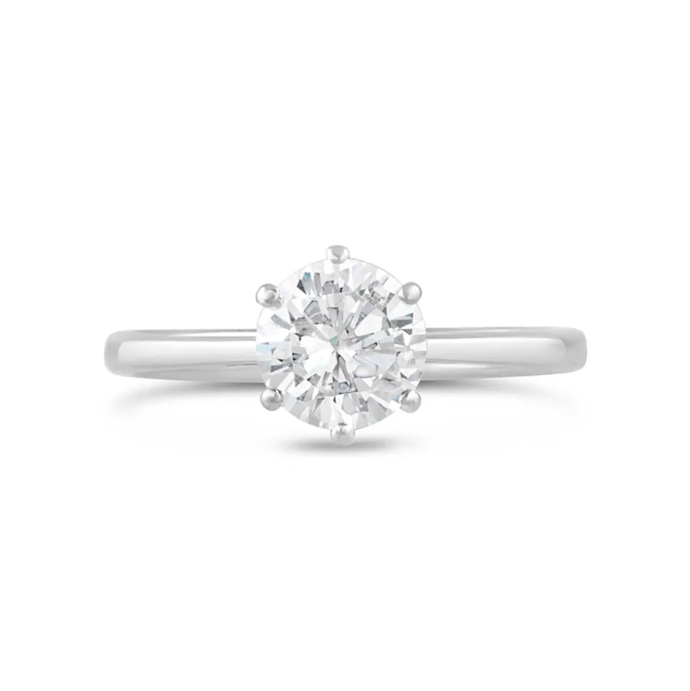 9ct White Gold Dress Ring