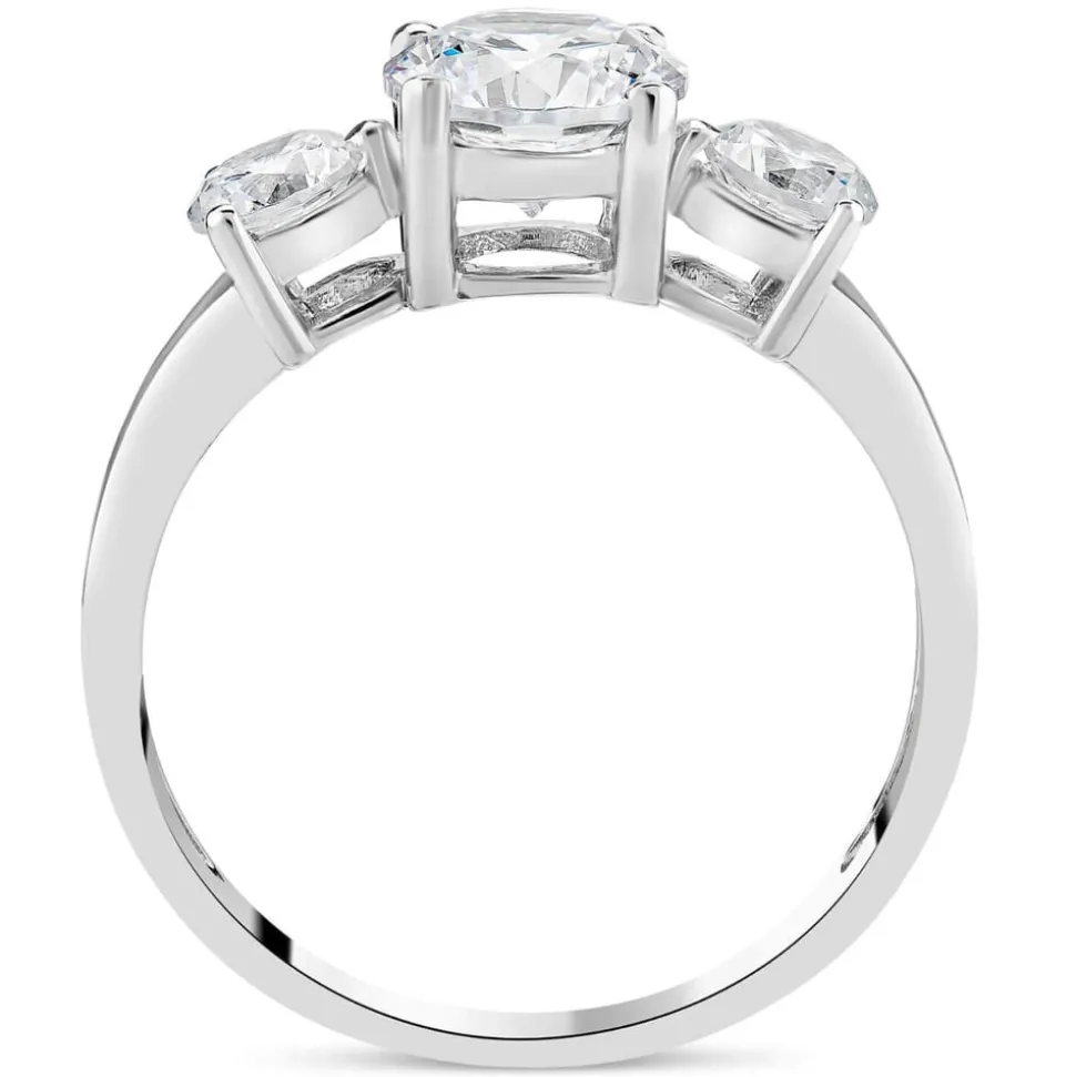 9ct White Gold Dress Ring