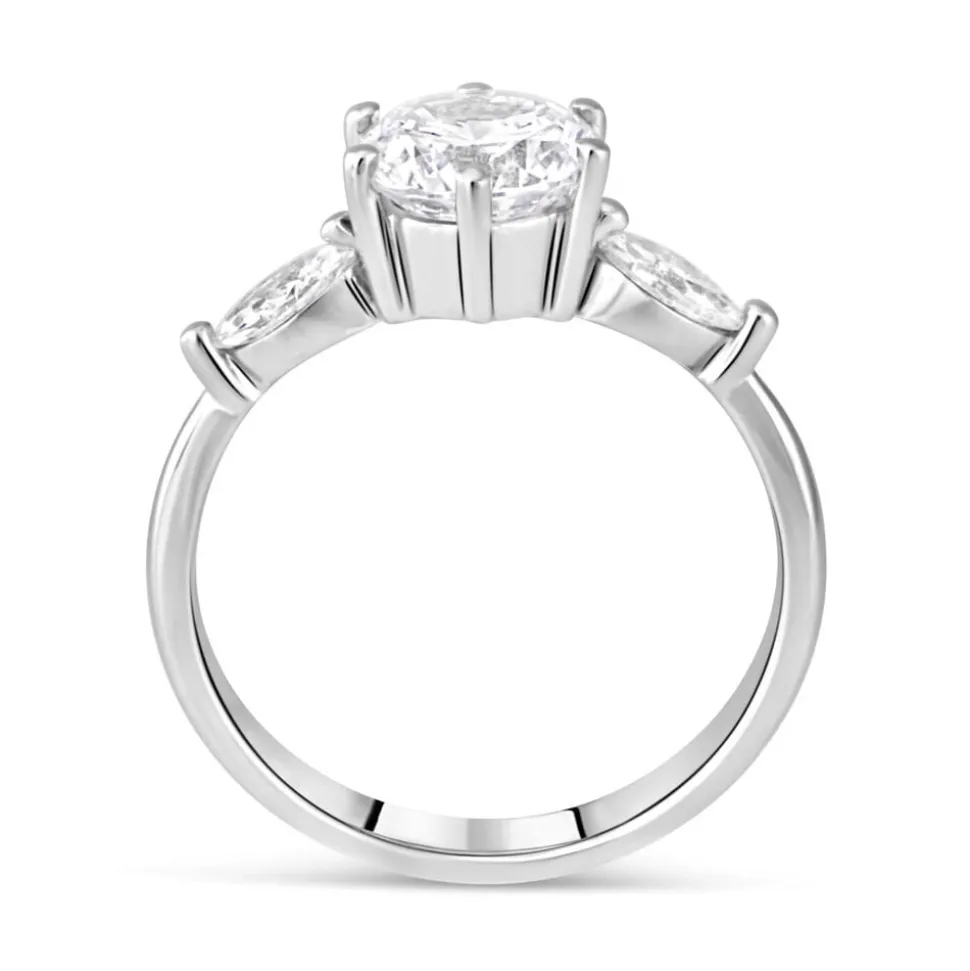 9ct White Gold Dress Ring