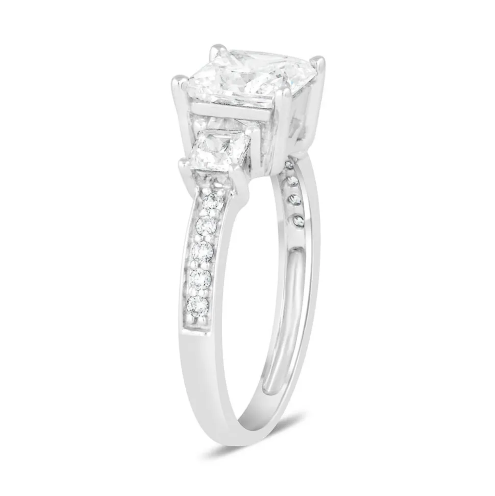 9ct White Gold Dress Ring