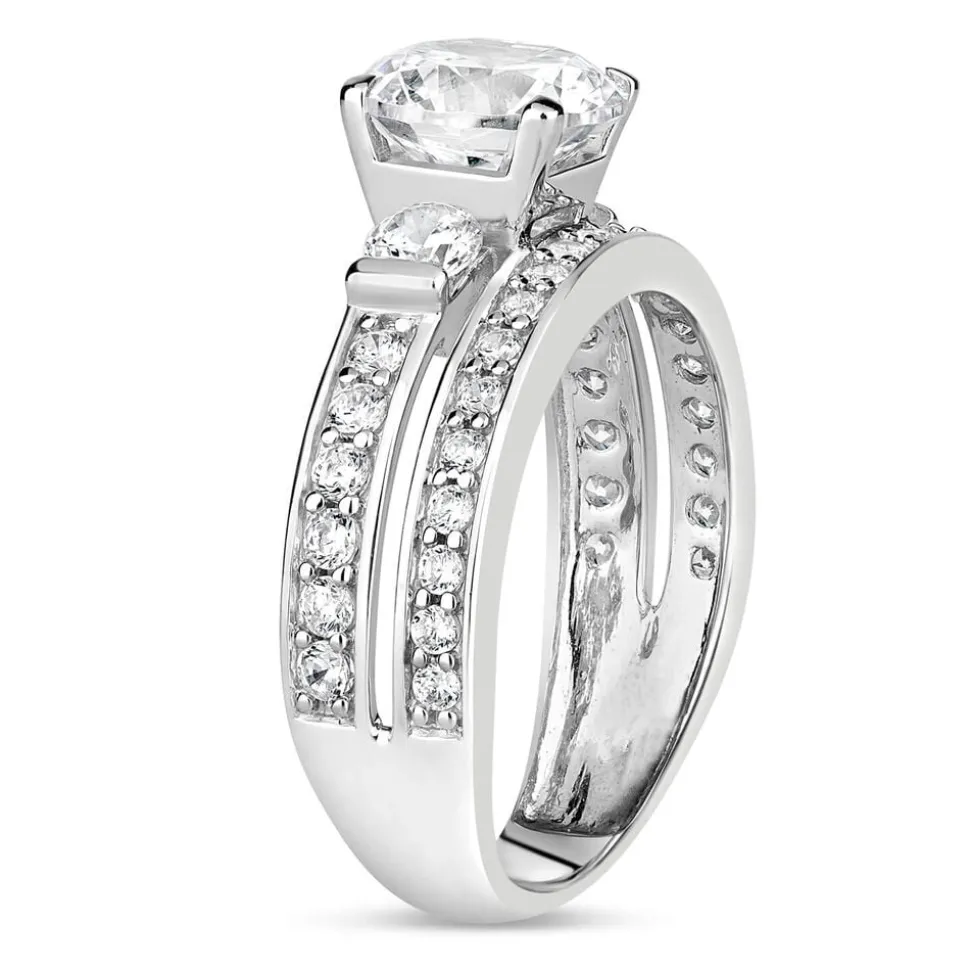 9ct White Gold Dress Ring