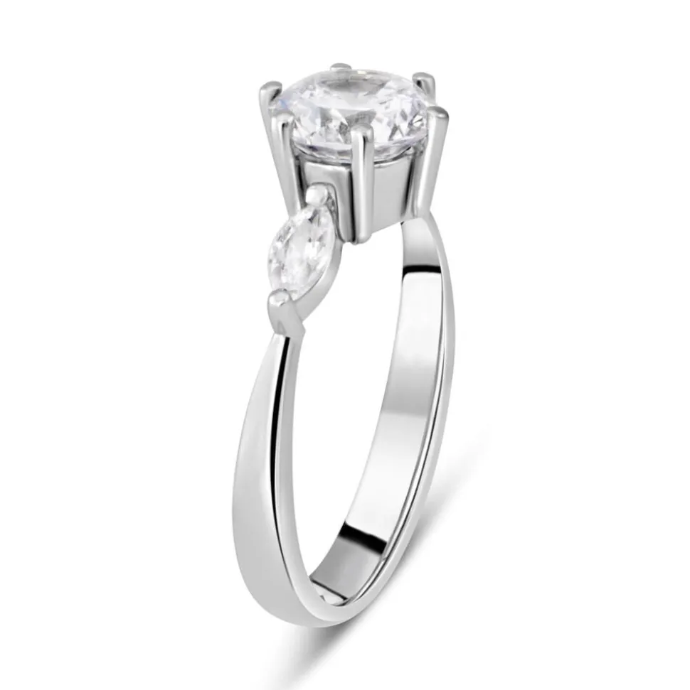 9ct White Gold Dress Ring