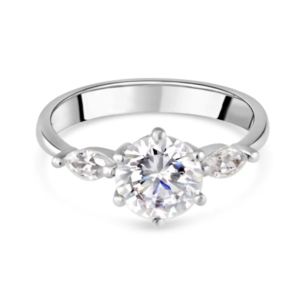 9ct White Gold Dress Ring