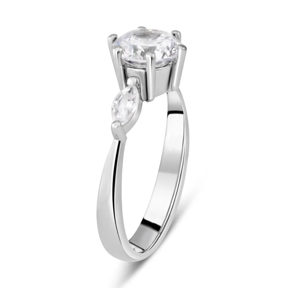 9ct White Gold Dress Ring