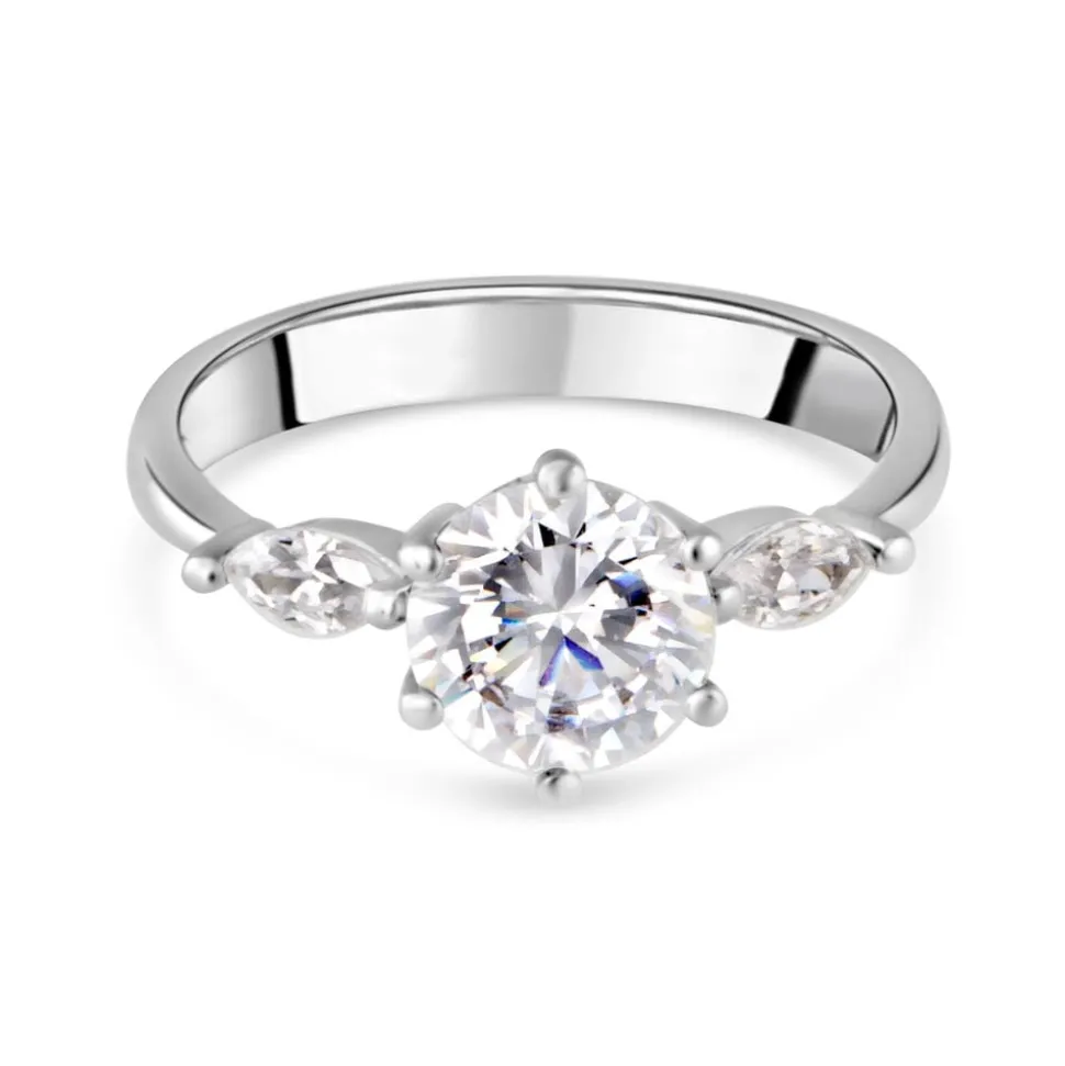 9ct White Gold Dress Ring