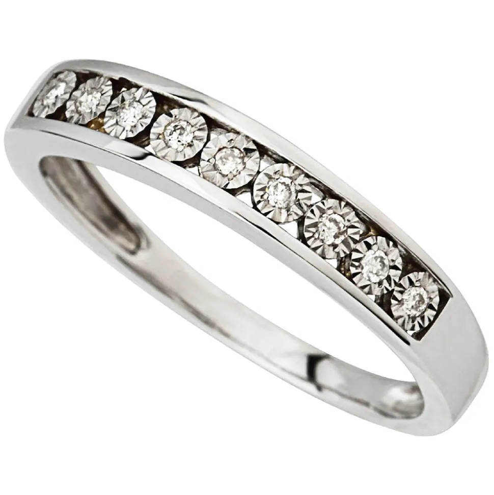 9ct White Gold Eternity Ring