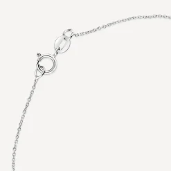 9ct White Gold Flower Infinity Beads Bracelet