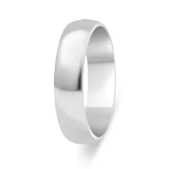 9ct White Gold 5mm Men's Wedding Ring