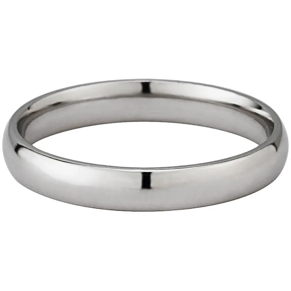 9ct White Gold 3mm Wedding Ring