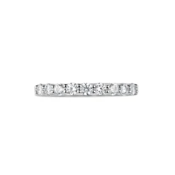9ct White Gold Nine Stone Cubic Zirconia Eternity Ring