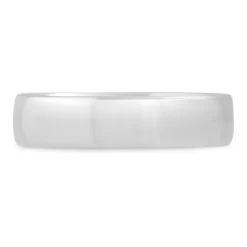 9ct White Gold Plain Men's 5mm Wedding Ring