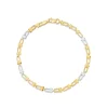 9ct Yellow & White Gold Stirrup Bracelet