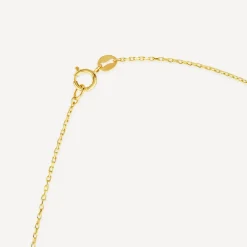 9ct Yellow & White Gold Pave Cubic Zirconia Star Trail Necklet