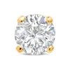9ct Yellow Gold 4 Claw Cubic Zirconia Single Stud Earring