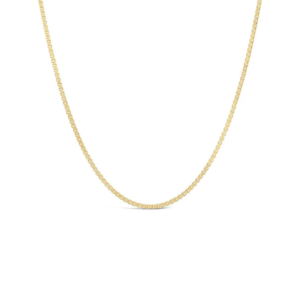 9ct Yellow Gold 20 inch Flat Curbed Chain Necklet