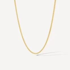 9ct Yellow Gold 20 inch Flat Curbed Chain Necklet