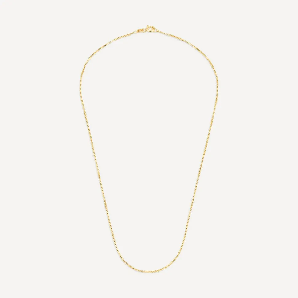 9ct Yellow Gold 20 inch Flat Curbed Chain Necklet