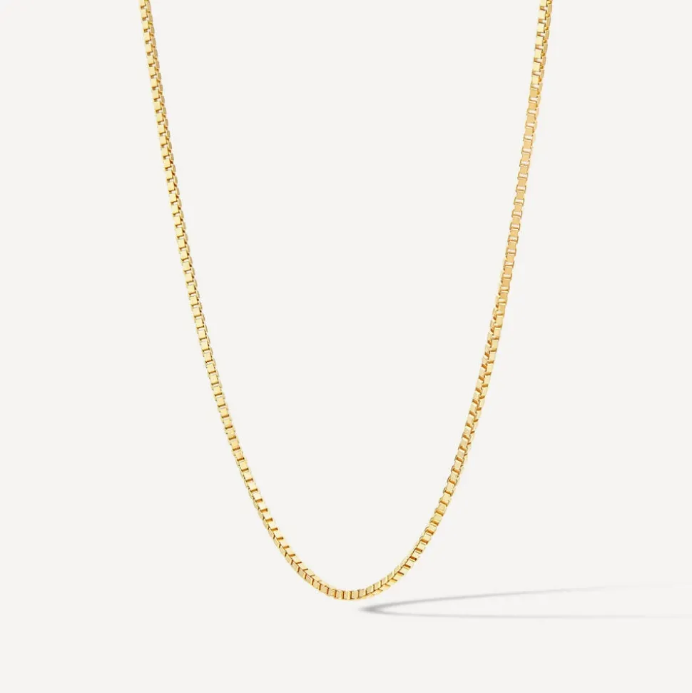 9ct Yellow Gold 20' Light Venetian Link Chain Necklace