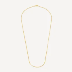 9ct Yellow Gold 18' Light Venetian Link Chain Necklace