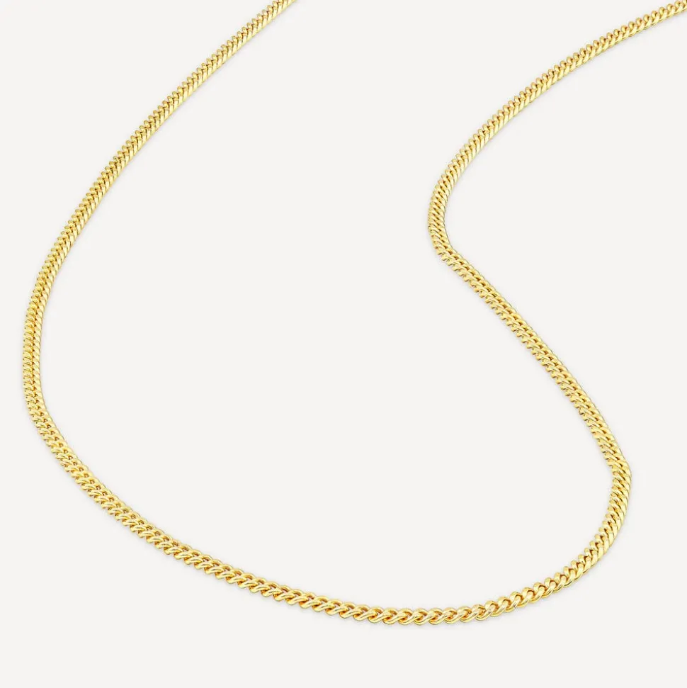 9ct Yellow Gold 18' Light Venetian Link Chain Necklace