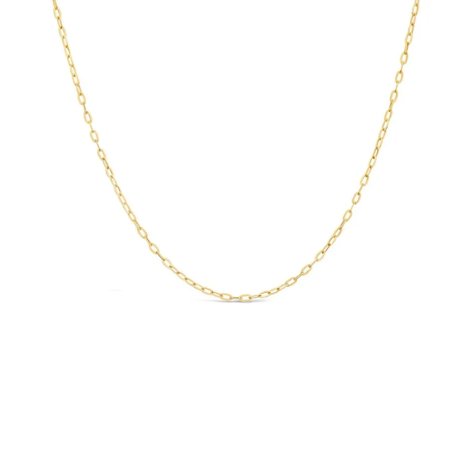 9ct Yellow Gold 18' Rolo Chain Necklet
