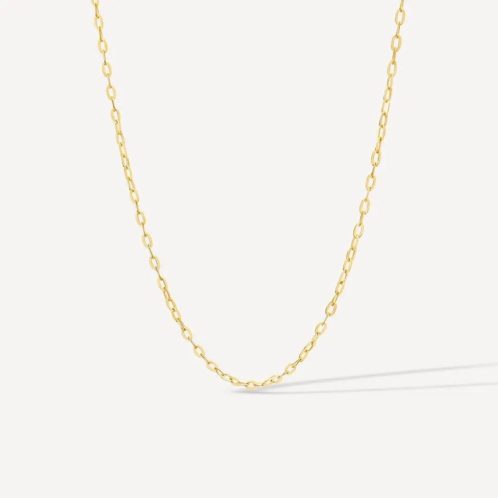 9ct Yellow Gold 18' Rolo Chain Necklet