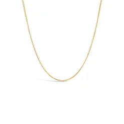 9ct Yellow Gold 18' Shiny Diamond Cut Chain Necklet