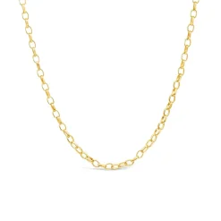9ct Yellow Gold 18' Small Belcher Link Chain Necklet
