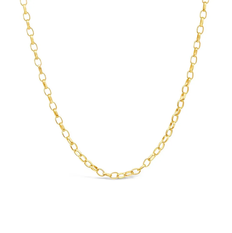 9ct Yellow Gold 18' Small Belcher Link Chain Necklet