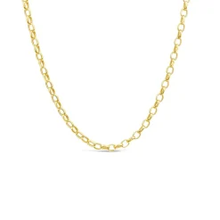 9ct Yellow Gold 20' Small Belcher Link Chain Necklet