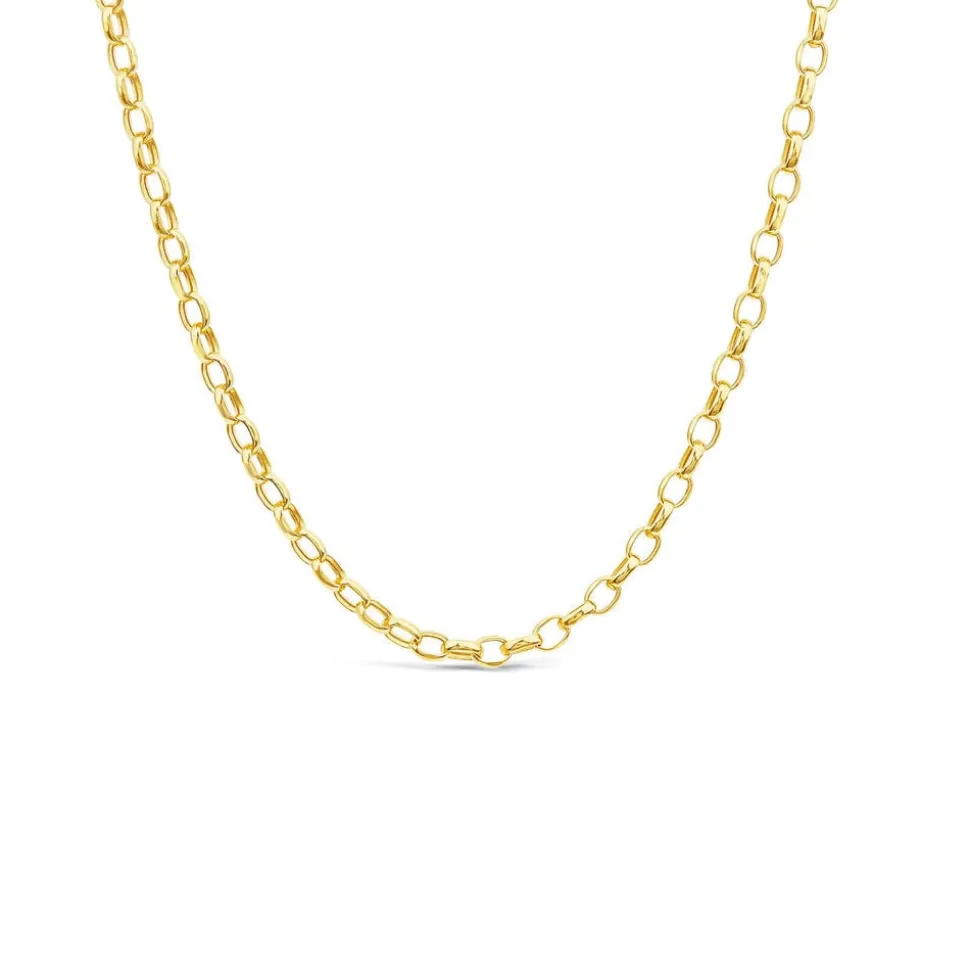 9ct Yellow Gold 20' Small Belcher Link Chain Necklet