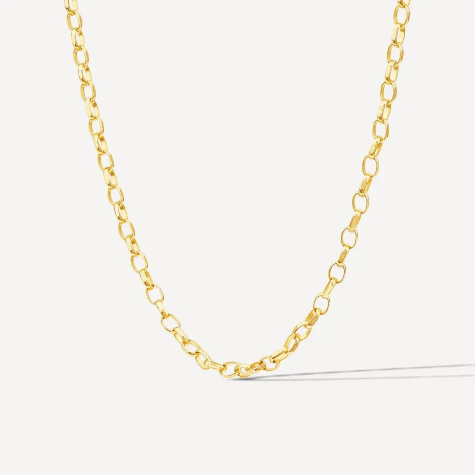 9ct Yellow Gold 18' Small Belcher Link Chain Necklet